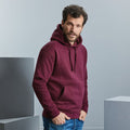 Burgunderrot meliert - Side - Russell - "Authentic" Sweatshirt mit Kapuze für Herren-Damen Unisex