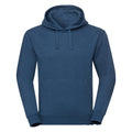 Blaugrün meliert - Front - Russell - "Authentic" Sweatshirt mit Kapuze für Herren-Damen Unisex