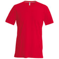 Rot - Front - Kariban Herren T-Shirt Slim Fit