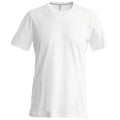Weiß - Front - Kariban Herren T-Shirt Slim Fit