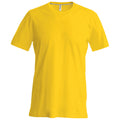 Gelb - Front - Kariban Herren T-Shirt Slim Fit