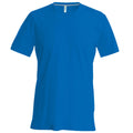 Königsblau - Front - Kariban Herren T-Shirt Slim Fit V-Ausschnitt