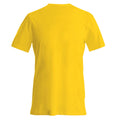 Gelb - Back - Kariban Herren T-Shirt Slim Fit V-Ausschnitt