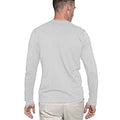 Weiß - Back - Kariban Herren Slim Fit T-Shirt mit Rundhalsausschnitt, Langarm