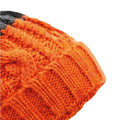 Orange-Grau - Back - Beechfield Unisex Erwachsene Apres Umschlagmütze