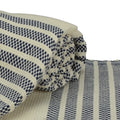 Navy-Creme - Back - A&R Towels Hamamzz Peshtemal Traditionell Gewebtes Handtuch