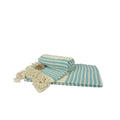 Petrol-Creme - Front - A&R Towels Hamamzz Peshtemal Traditionell Gewebtes Handtuch