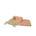 Orange-Creme - Front - A&R Towels Hamamzz Peshtemal Traditionell Gewebtes Handtuch