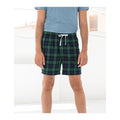 Marineblau-Grün - Back - Skinni Fit - Lounge-Shorts für Herren