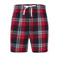 Rot-Marineblau - Front - Skinni Fit - Lounge-Shorts für Herren