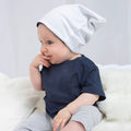 Weiß-Navy - Side - Babybugz - Mütze wendbar für Baby