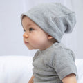 Weiß-Grau meliert - Back - Babybugz - Mütze wendbar für Baby