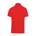 Rot - Back - Kariban - Poloshirt für Herren