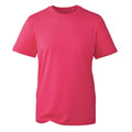Dunkles Pink - Front - Anthem - T-Shirt für Herren kurzärmlig