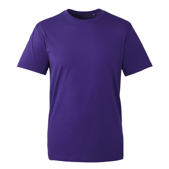 Violett - Front - Anthem - T-Shirt für Herren kurzärmlig