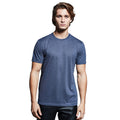 Marineblau meliert - Front - Anthem - T-Shirt für Herren kurzärmlig