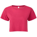 Dunkles Pink - Front - TriDri - Kurzes Top für Damen
