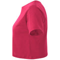 Dunkles Pink - Side - TriDri - Kurzes Top für Damen