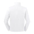 Weiß - Back - Russell - "Authentic" Sweatshirt mit kurzem Reißverschluss für Herren