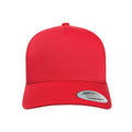 Rot - Front - Flexfit By Yupoong 5 Panel Retro Trucker Kappe