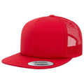Rot - Lifestyle - Flexfit By Yupoong Schaumstoff Trucker Kappe