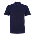 Marineblau - Front - Asquith & Fox - Poloshirt, Baumwolle aus biologischem Anbau für Herren