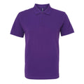 Violett - Front - Asquith & Fox - Poloshirt, Baumwolle aus biologischem Anbau für Herren