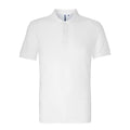 Weiß - Front - Asquith & Fox - Poloshirt, Baumwolle aus biologischem Anbau für Herren