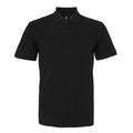 Schwarz - Front - Asquith & Fox - Poloshirt, Baumwolle aus biologischem Anbau für Herren