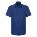 Kräftiges Königsblau - Front - Russell Collection - "Oxford" Hemd Pflegeleicht für Herren