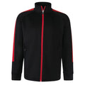 Schwarz-Rot - Front - Finden & Hales - Trainingsjacke für Kinder