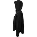 Schwarz - Side - TriDri - Kapuzenpullover, mit kurzem Reißverschluss für Damen