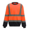 Orange-Marineblau - Front - Yoko - "Hi-Vis" Sweatshirt für Herren