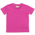Fuchsia - Front - Larkwood Baby T-Shirt mit Rundausschnitt