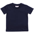 Marineblau - Front - Larkwood Baby T-Shirt mit Rundausschnitt