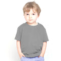 Grau meliert - Back - Larkwood Baby T-Shirt mit Rundausschnitt