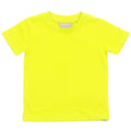Sonnenblumengelb - Front - Larkwood Baby T-Shirt mit Rundausschnitt