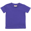 Violett - Front - Larkwood Baby T-Shirt mit Rundausschnitt