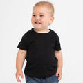 Schwarz - Back - Larkwood Baby T-Shirt mit Rundausschnitt