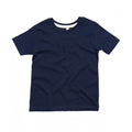 Navy-Natürlich - Front - Babybugz - "Supersoft" T-Shirt für Kinder