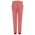 Rot-Weiß - Side - Skinni Fit - Loungehose für Damen