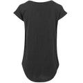 Schwarz - Back - Build Your Brand - "Long" T-Shirt für Damen