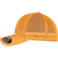Neon-Orange - Side - Flexfit - Herren-Damen Unisex Kappe "360 Omnimesh", Netzmaterial
