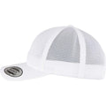 Weiß - Side - Flexfit - Herren-Damen Unisex Kappe "Omnimesh", Netzmaterial