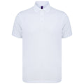 Weiß - Front - Henbury - Poloshirt für Herren-Damen Unisex