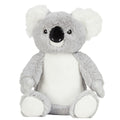 Grau-Weiß - Front - Mumbles - Plüsch-Spielzeug "Printme", Koala