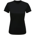 Schwarz - Front - TriDri - T-Shirt recyceltes Material für Damen - Aktiv