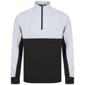 Schwarz-Weiß - Front - Finden & Hales - Trainingsjacke mit kurzem Reißverschluss für Kinder