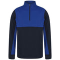 Marineblau-Königsblau - Front - Finden & Hales - Trainingsjacke mit kurzem Reißverschluss für Kinder