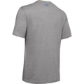 Hellgrau meliert-Versa-Blau-Amerikanisches Blau - Pack Shot - Under Armour - "Foundation" T-Shirt für Herren kurzärmlig